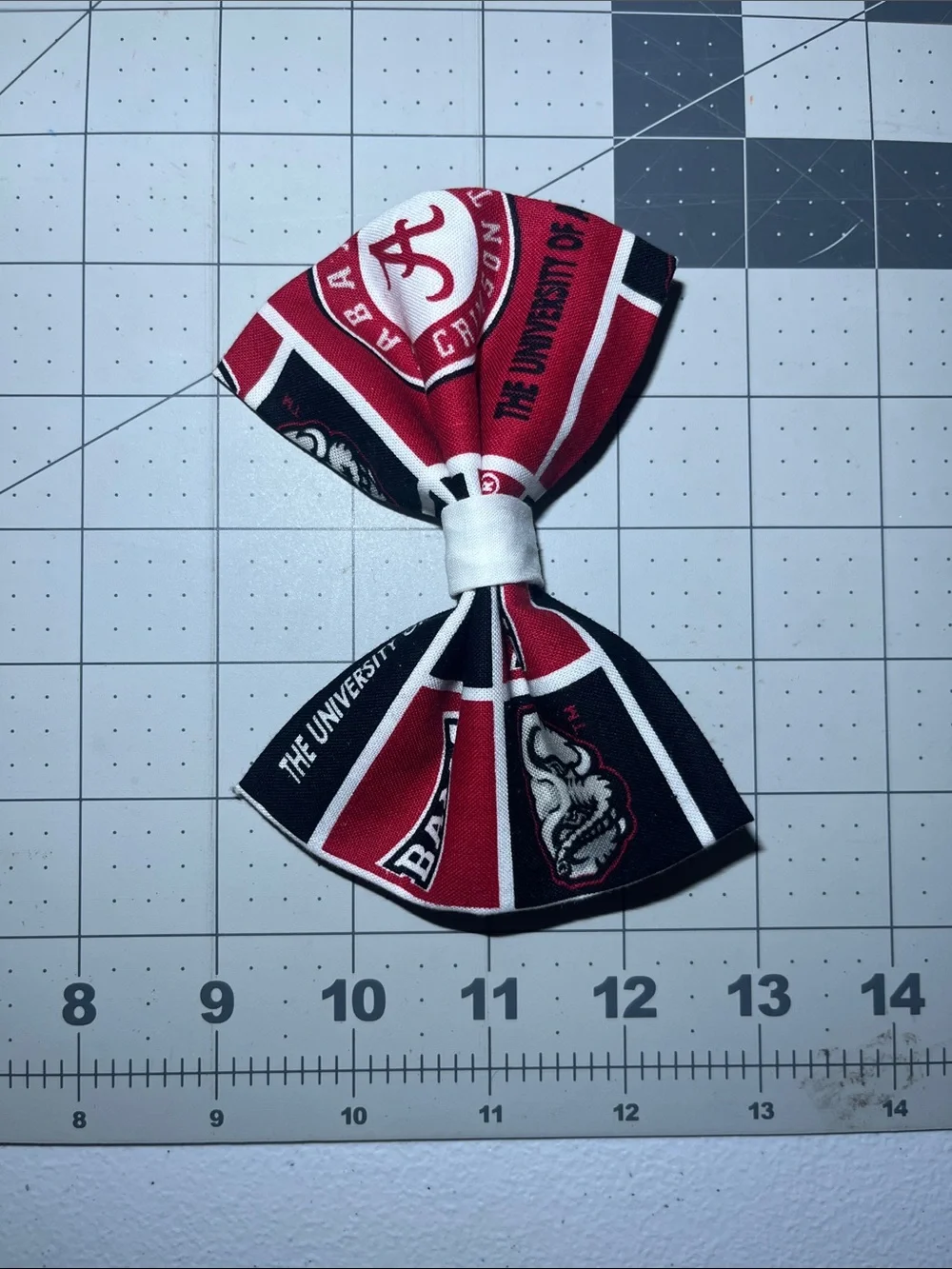 University of Alabama Crimson & black Kids Hair Bow